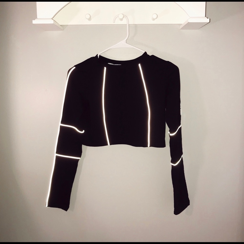SOLD adika reflective crop top